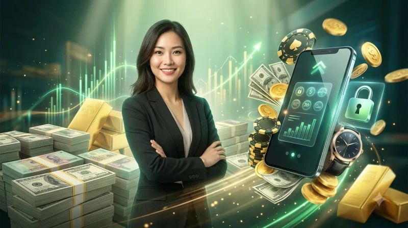 Màn hình laptop hiển thị form đăng nhập VSbet với biểu tượng người dùng vàng