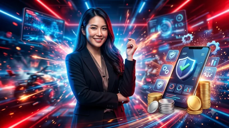 Người dùng nhấn nút đồng ý trên thiết bị, tượng trưng cho việc chấp nhận điều khoản miễn trừ trách nhiệm